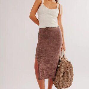 Free People Golden Hour Midi Skirt M